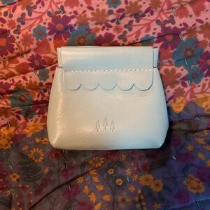 Portland Leather Penny Pouch in Mint